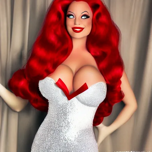 Image similar to Jessica rabbit in real life