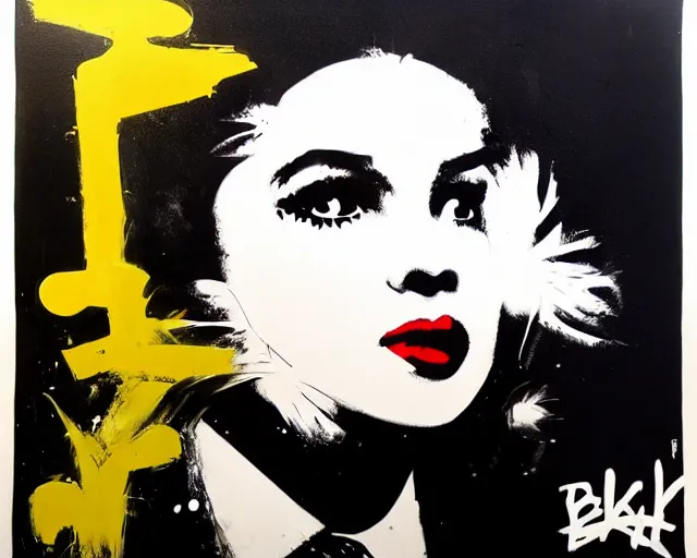 Image similar to artwork by blek le rat