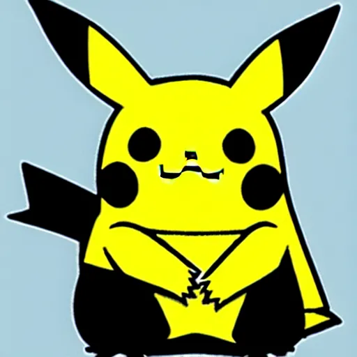 Prompt: pikachu doing his taxes