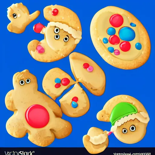 Image similar to cute cookies,vector