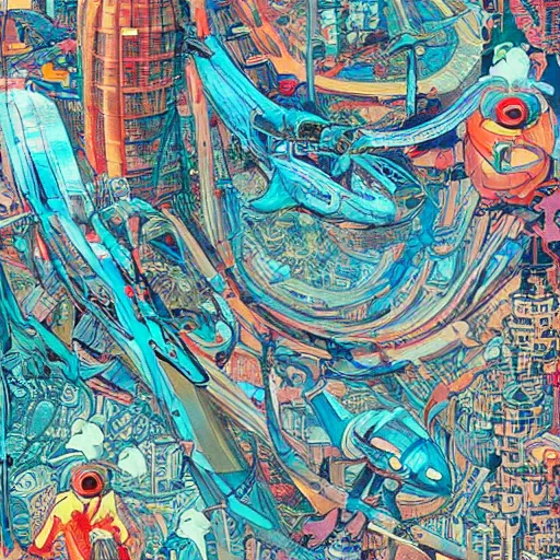 Image similar to gta : dubai, by james jean