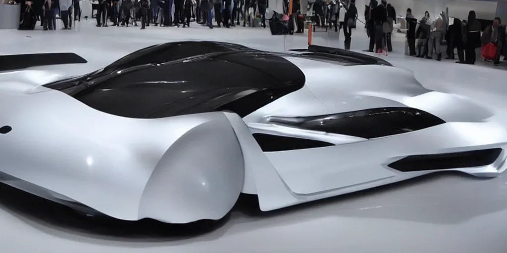 Image similar to a concept super car made by apple