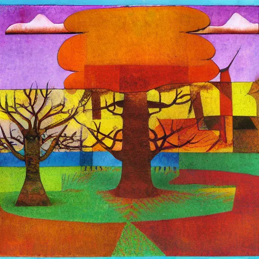 Prompt: satanic japanese spring London square amberjack birch tree soul cocobolo tree , by Paul Klee and Sandro Botticelli and Eugene Delacroix , vaporwave , 20 megapixels , NFT