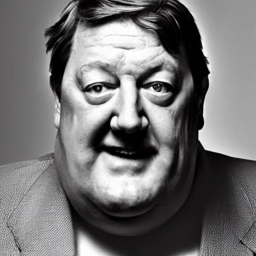 Image similar to stephen fry but extremely fat, overweight man