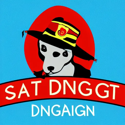 Prompt: logo for sgt dingo, the musician, rendered, rasterized, clean lines