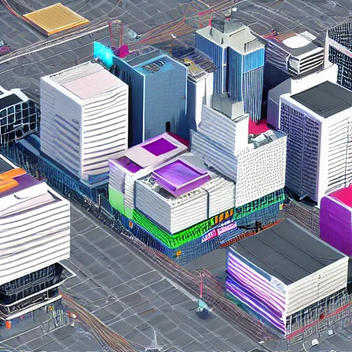 Prompt: volumetric isometric voxel Tokyo Japan, 3d render, akihabara