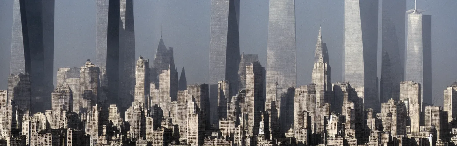 Image similar to “The Twin Towers transform into Giant Robots and ready themselves for battle TOHO Gettyimages September 11 2001 hq ap photos CNN”