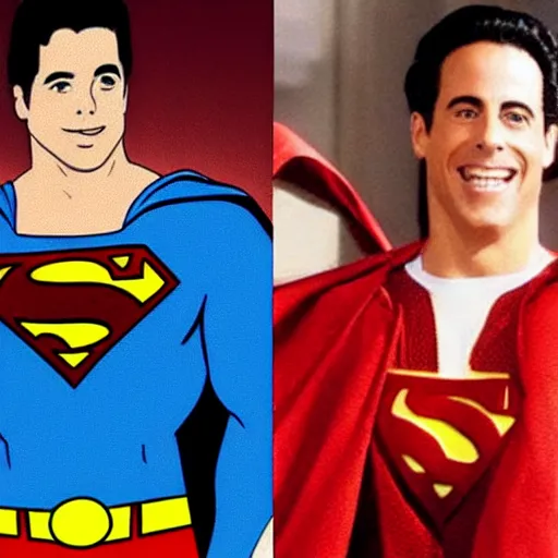 Prompt: jerry seinfeld as superman