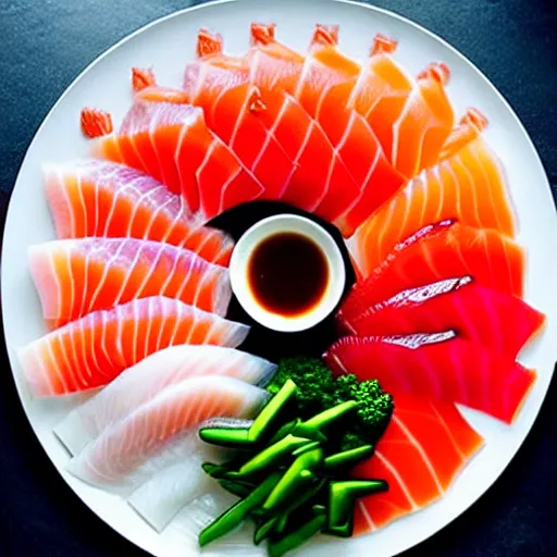 Image similar to gigantic gourmet sashimi food photography