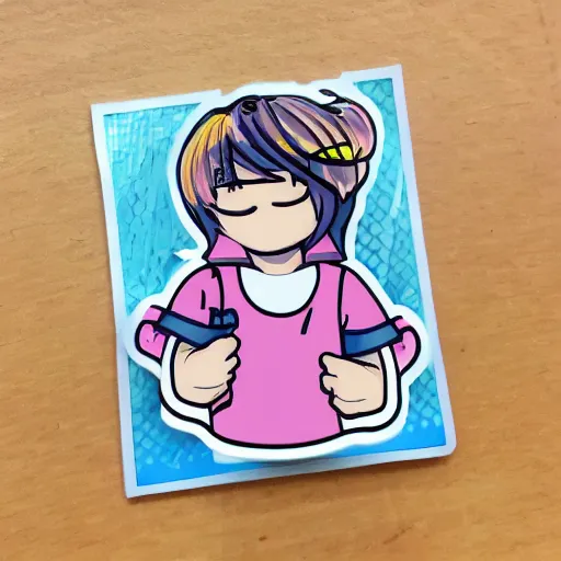 Prompt: kawaii boy sticker