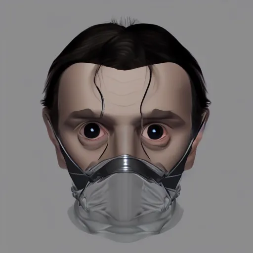 Prompt: hannibal lector, in the style of 3 d disney, symmetry, smooth, sharp focus, semi - realism, intricate detail.
