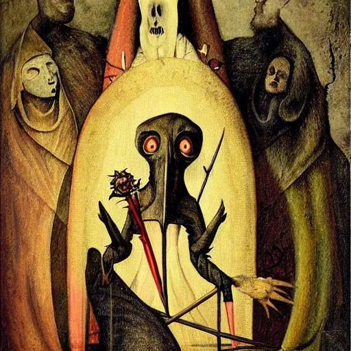 Image similar to semi - realistic weird and scary beautiful metaphysical portrait gothic style in style of hieronymus bosch anne stoke sharp focus 8 k