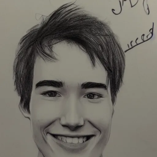 Image similar to a pencil sketch of jacob collier