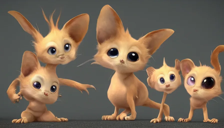 Prompt: very very very cute fantasy baby creatures by Max Kostenko and Bobby Chiu, disney, pixar, MPC, Framestore, character design for animation, video game character, cute, adorable, uplight, a lineup of characters, big disney eyes, symmetrical eyes, cuteness, 3d render, octane rendered, highly detailed, cinematic lightning, rendered by maya and houdini, highly detailed, unreal engine, Trending on Artstation, octane render, 4k, 8k, HD, oil on Canvas by Elena Zhurikhina and Goro Fujita and Charlie Bowater