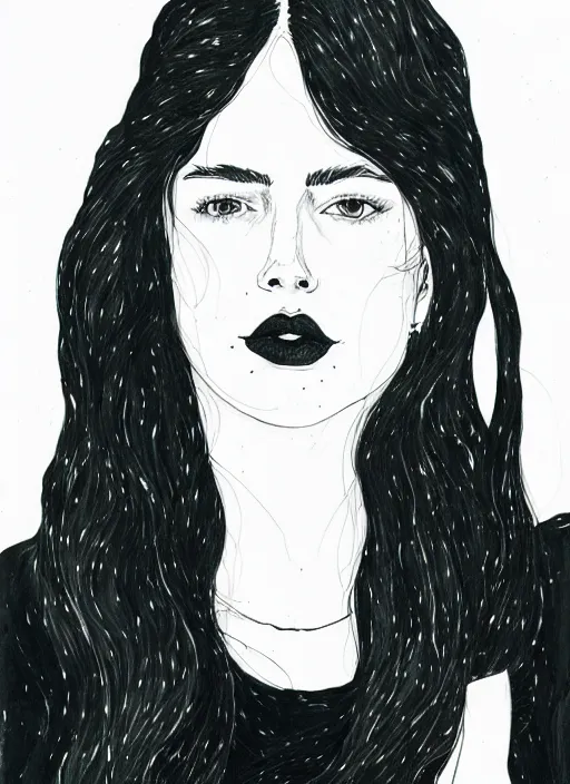 Prompt: a portrait of amber by kaethe butcher