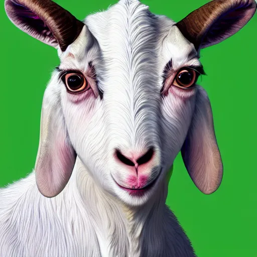 Prompt: andy milonakis as a goat, goat body, human head, 4 k, photorealistc, high details