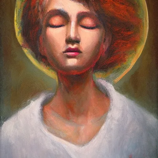 Prompt: heavenly portrait by boris dlugosch