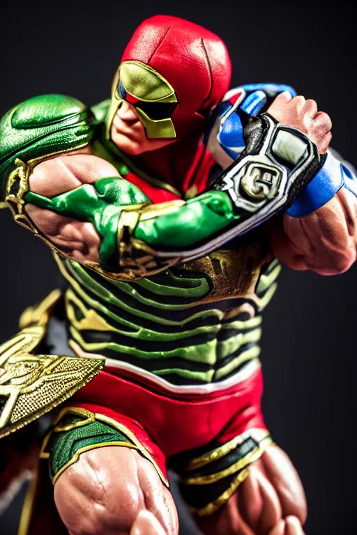 Image similar to john cena wrestling with kamen rider, high resolution, smooth, photorealistic, intricate, face features, body features, photorealistic, smooth, 4 k, aesthetic lighting, baroque object, sharp focus, hyperdetailed object, by : canon eos 5 d mark iv and sigma 7 0 - 2 0 0 mm f / 2. 8 dg os hsm sports