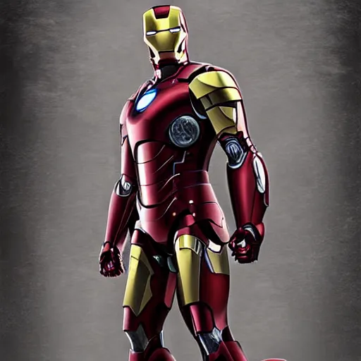 Image similar to medieval iron man photorealistic very detailed professional photo