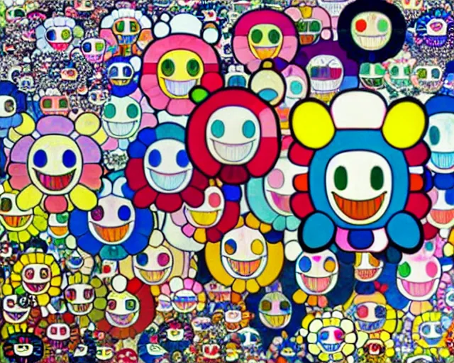 Image similar to artwork by takashi murakami