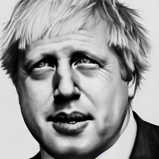 Image similar to Boris Johnson Pencil drawing, high qaulity, lots of detail