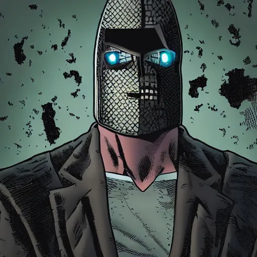 Image similar to supervillian with a head that is castle shaped by robert kirkman