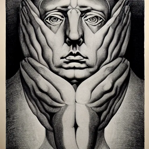 Image similar to lithography on paper secret artefact conceptual figurative post - morden monumental dynamic portrait drawn by william blake and escher and hogarth, inspired by magritte, illusion surreal art, highly conceptual figurative art, intricate detailed illustration, controversial poster art, polish poster art, geometrical drawings, no blur