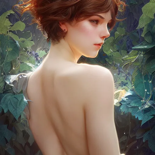 Prompt: ultra realistic illustration, manic pixie dream girl, intricate, elegant, highly detailed, digital painting, artstation, concept art, smooth, sharp focus, illustration, art by artgerm and greg rutkowski and alphonse mucha