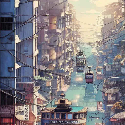 Image similar to Elevador Lacerda , Dice Tsutsumi, Makoto Shinkai, Studio Ghibli