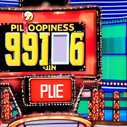 Prompt: apes are contestants on the show the price is right, plinko, the price is right, scanlines old tv, photorealistic