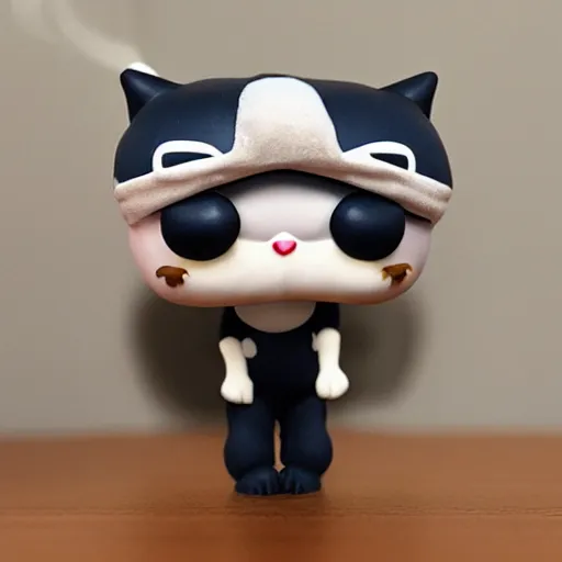 Prompt: munchkin cat funko pop