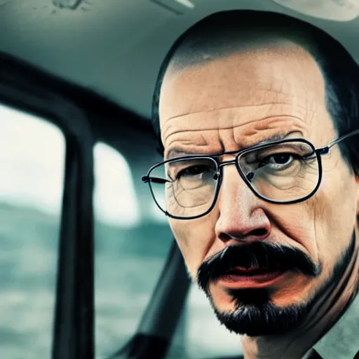 Image similar to adam driver as walter white