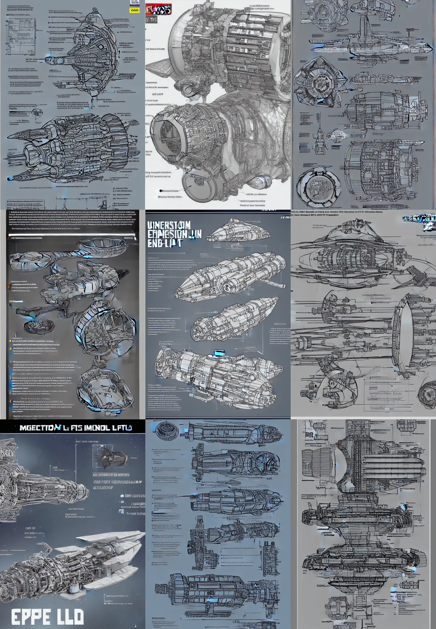 Prompt: instruction manul of how to build space ship ftl engine, intricate detail, 8 k
