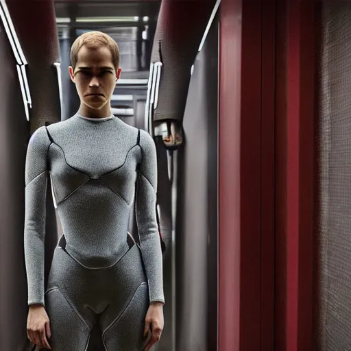 Image similar to screenshot from the movie Ex Machina (2014), cinematic,