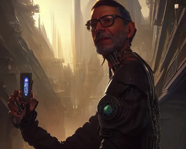 Prompt: mariano rajoy with cyberpunk implants, deep focus, d & d, fantasy, intricate, elegant, highly detailed, digital painting, artstation, concept art, matte, sharp focus, illustration, hearthstone, art by artgerm and greg rutkowski and alphonse mucha