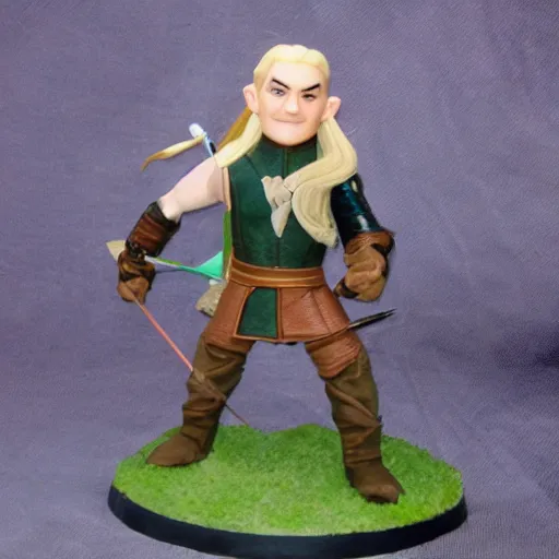 Prompt: legolas as an amputee, leg - less