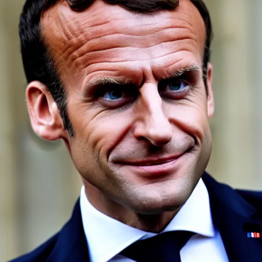 Prompt: Emmanuel Macron as The Joker