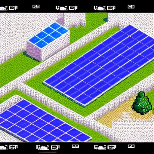 Prompt: pixel art isometric drawing, space station, solar panels, white background, detailed