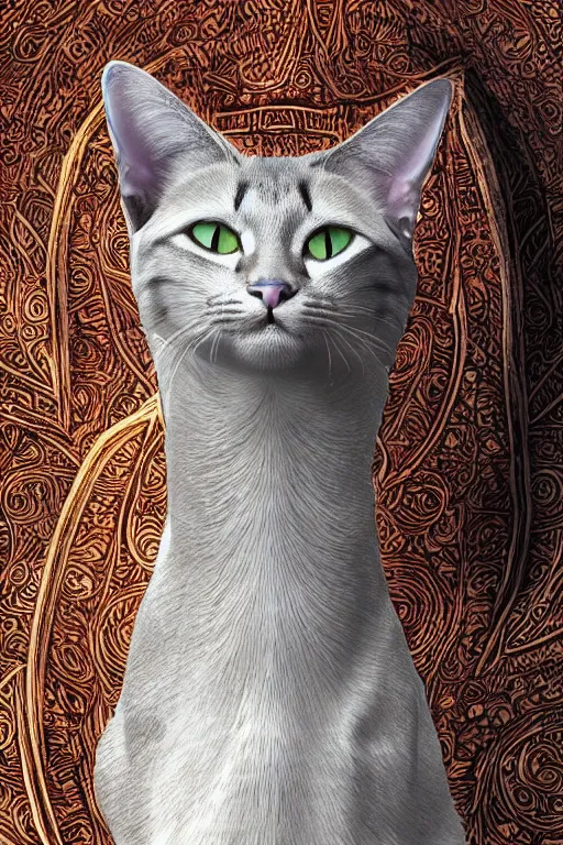 Image similar to bastet a true goddess of all cats, symmetry, awesome exposition, very detailed, highly accurate, 8 k