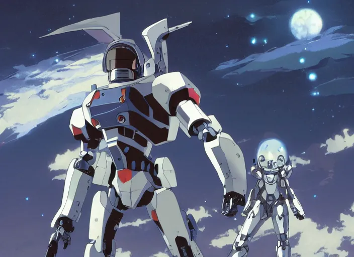 Prompt: screenshot from the anime mecha adaptation 2 0 0 1 space odyssey, illustration concept art anime key visual trending pixiv fanbox by wlop and greg rutkowski and makoto shinkai and studio ghibli and kyoto animation alphonse mucha and caravaggio, symmetrical body, detailed armour
