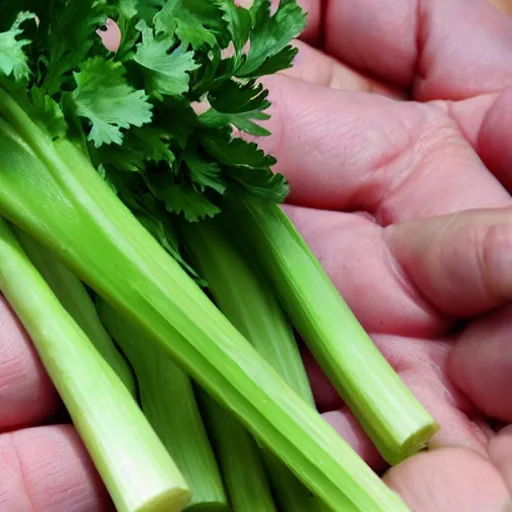 Image similar to photo celery in beautiful hand