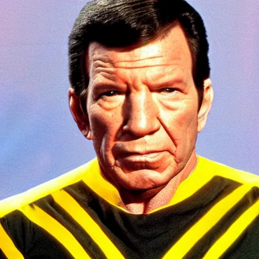 Prompt: photo of a person who looks like a mixture between william shatner and leonard nimoy