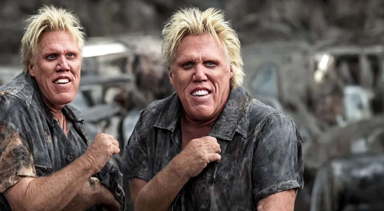 Image similar to gary busey in the apocalypse