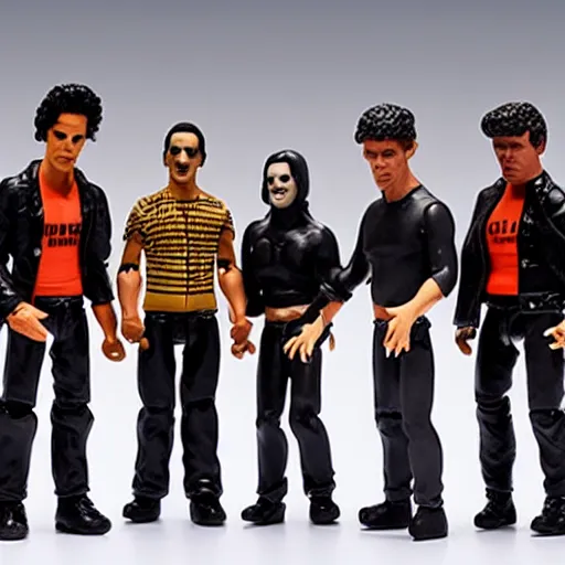 Image similar to misfits band action figures,