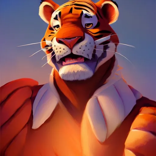 Image similar to obama as tigger, ben hur, loftis, cory behance hd by jesper ejsing, by rhads, makoto shinkai and lois van baarle, ilya kuvshinov, rossdraws global illumination