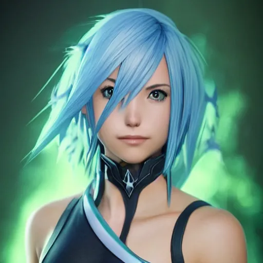 Prompt: photo realistic image of aqua!!!!!!! from kingdom hearts!!!!!!!, stunning 3 d render inspired art by istvan sandorfi and greg rutkowski, perfect facial symmetry, realistic, highly detailed attributes and atmosphere, dim volumetric cinematic lighting,