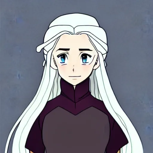 Image similar to daenerys targaryen - anime style