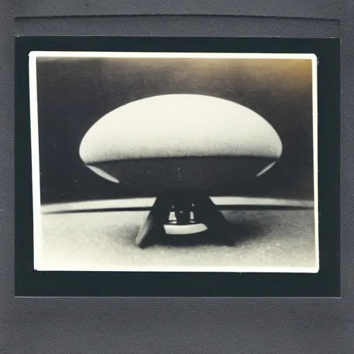 Prompt: Polaroid photo of alien spacecraft