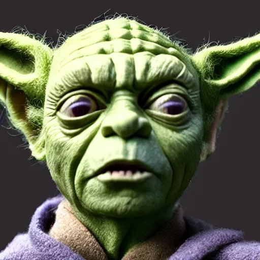 Prompt: steve buscemi as yoda. highly detailed felt. hyper real photo. 4 k.