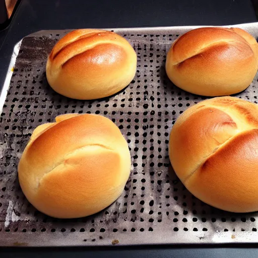 Image similar to photo of yeast buns that look like cats